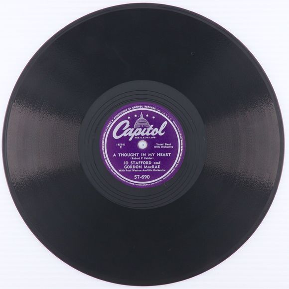 Jo Stafford, Gordon MacRae - Whispering Hope 1949 Polka 10" 78 rpm Record 57-690 - Picture 4 of 16